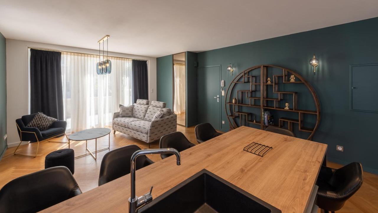 L'art déco : T3 à Rodez, 2 Places Parking Privé, Terrasse Extérieur photo
