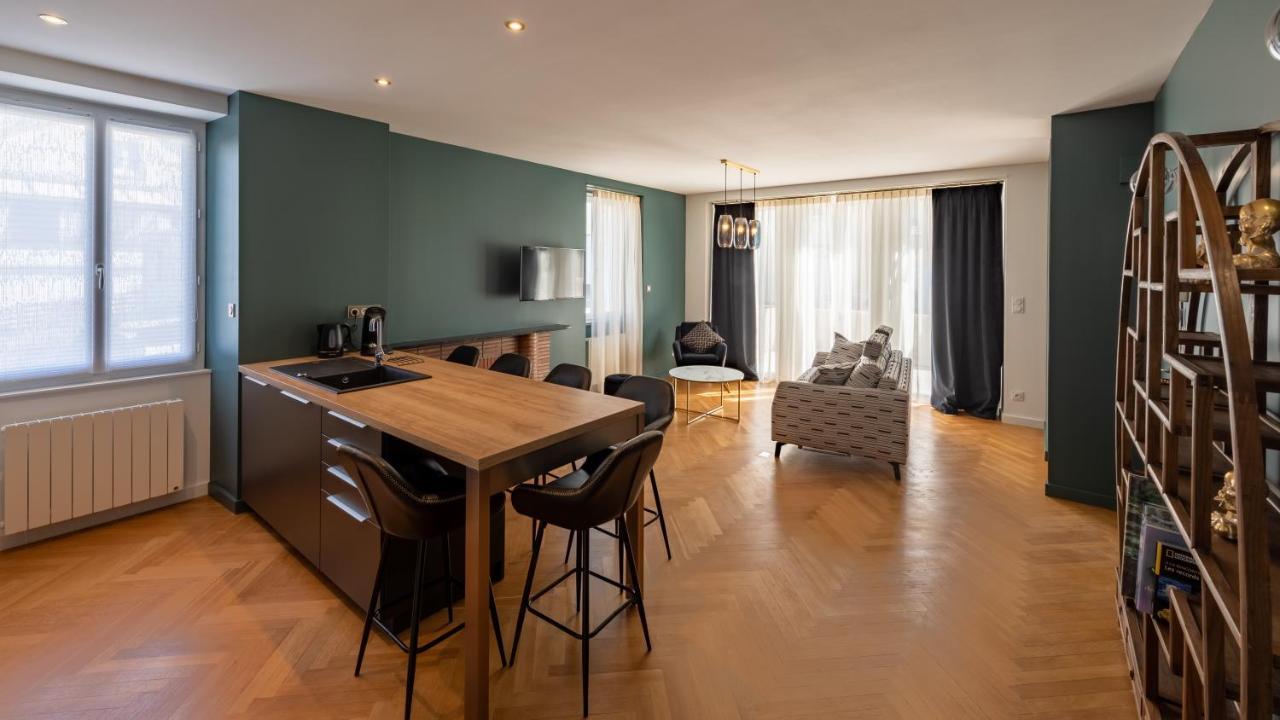 L'art déco : T3 à Rodez, 2 Places Parking Privé, Terrasse Extérieur photo